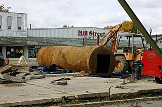 Mill Street during Redevelopment