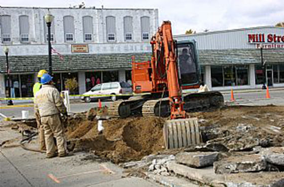 Crane using for Redevelopment of Brownfield