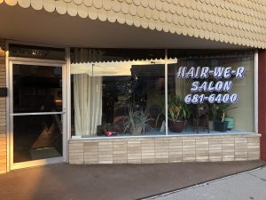 Hair-We-R Saloon storefront