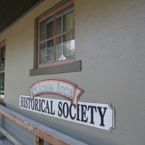 St. Louis Area Historical Society sign on building