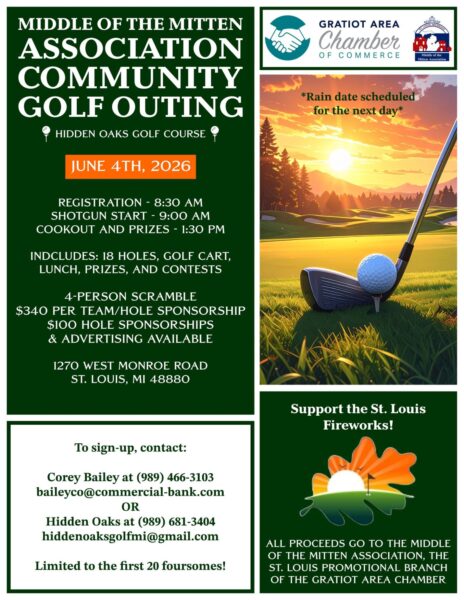 Community golf outing flyer for June 4th, 2026