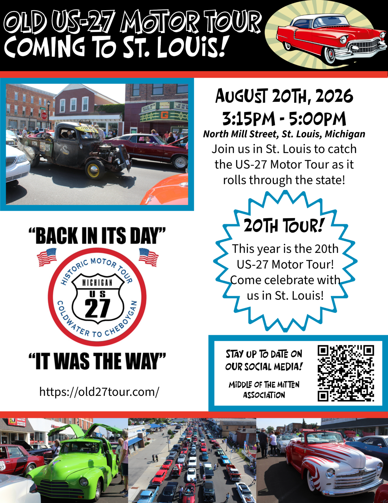 Old US-27 Motor Tour event poster