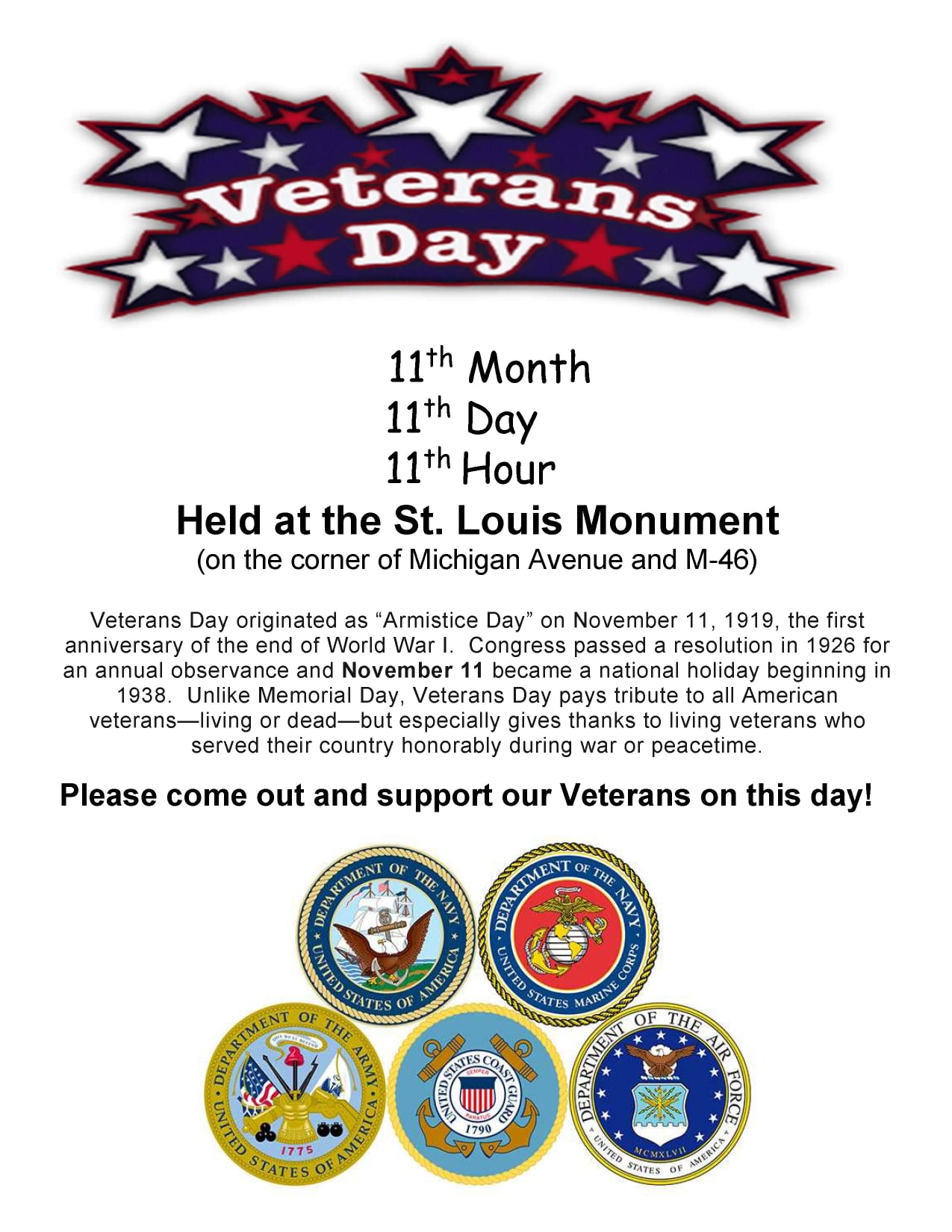 Veterans Day 11-11-2021