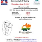 2023 Mitten Golf Outing, Thursday June 8, 2023. 4-person scramble. $340 per team includes hole sponsorship. $100 hole sponsorships & advertising available. Registration 8:30 a.m. Shotgun start 9:00 a.m. Cookout & prizes 1:30 p.m. Includes 18 holes of golf with cart, lunch, prizes, contests. Hidden Oaks Golf Course. Support the St. Louis Fireworks. Limited to the first 20 foursomes.
