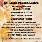 Fall Craft Show at St. Louis Moose Lodge, details included.
