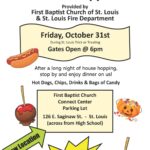 Free hot dog cookout and caramel apple bar event.