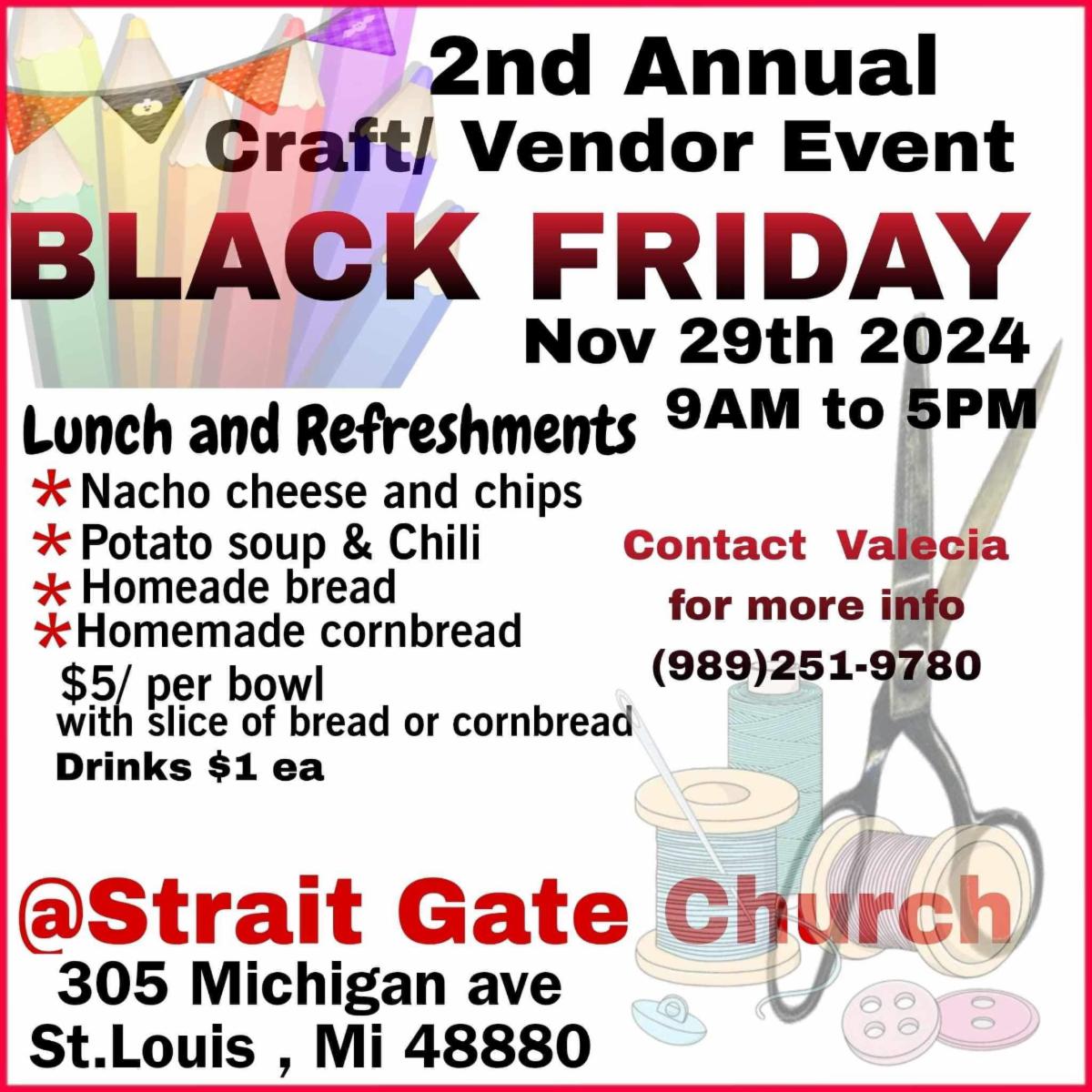 strait gate craft event