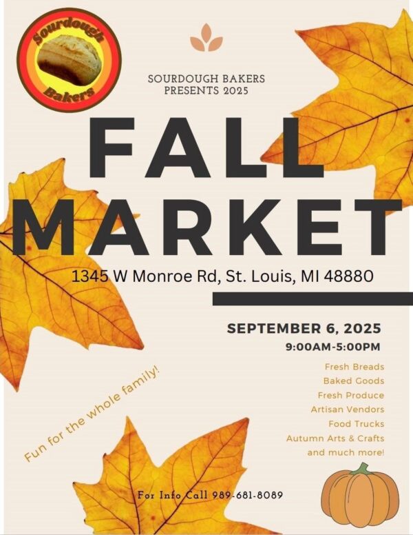 Fall Market event in St. Louis, MI on September 6.