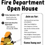 St. Louis Fire Department Open House event poster.