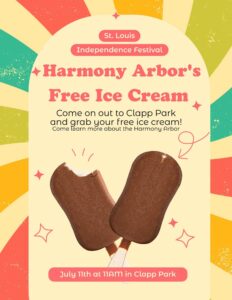 Free ice cream festival poster in St. Louis