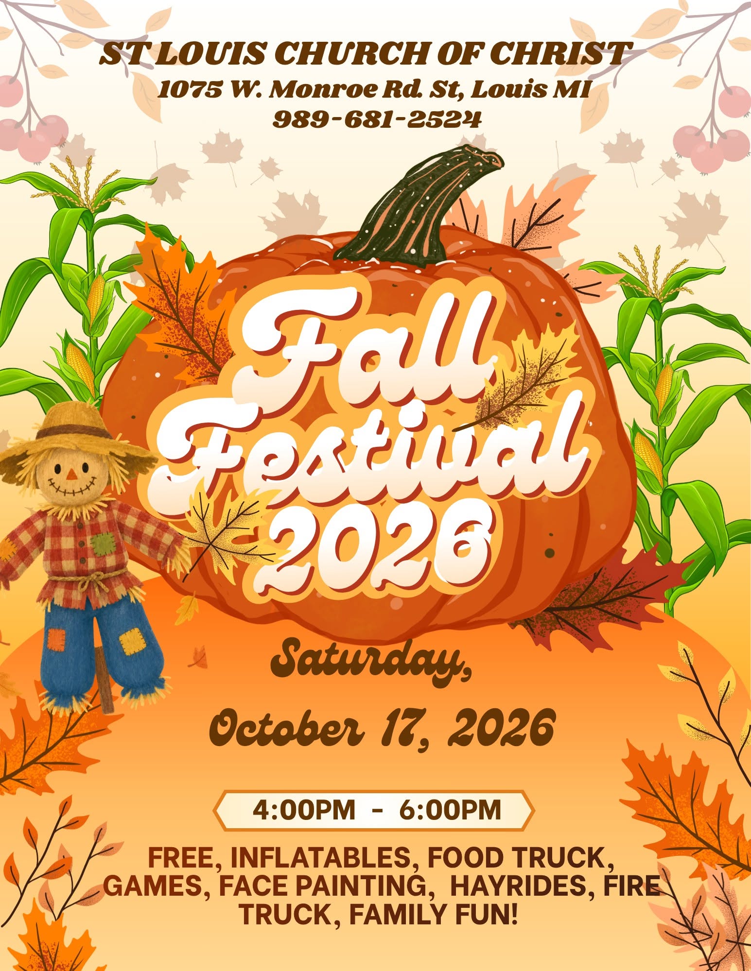 St. Louis Church of Christ fall festival flyer
