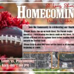 St. Louis Sharks homecoming football game and parade flyer
